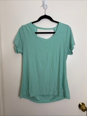 Marika Mint Athletic Scoop Neck Short Sleeve Tee